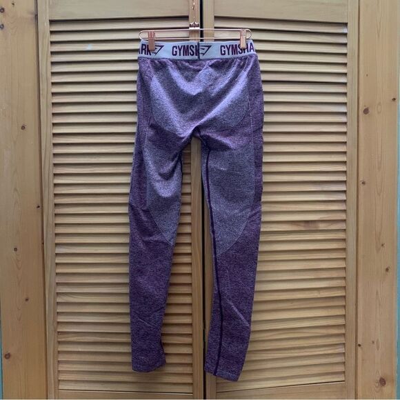 Gymshark Burgundy Leggings Size Medium - Picture 2 of 5